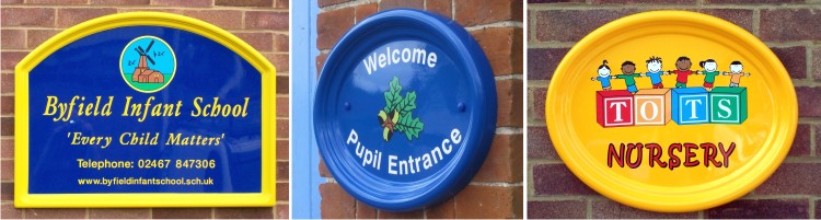 GRP Fibreglass School signage